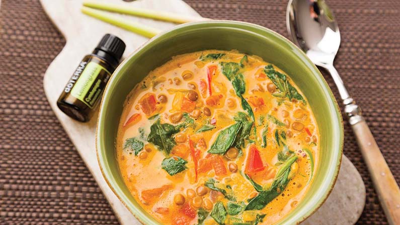 Coconut Lemongrass Red Lentil Soup